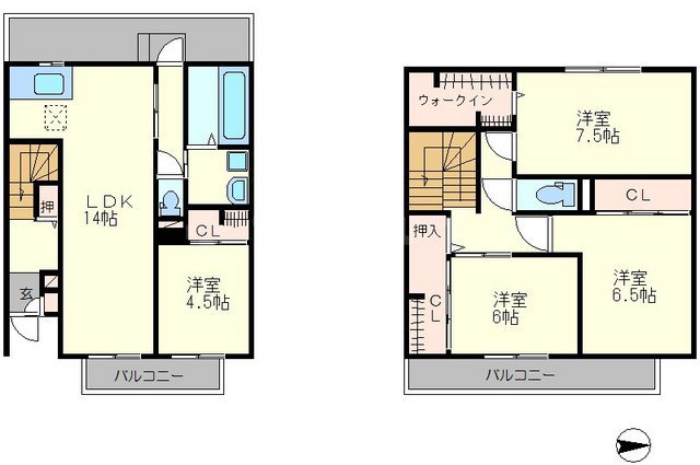 アリヴィオ清涼の間取り