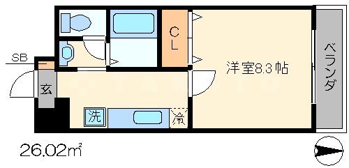 ハウスセゾン四条通の間取り