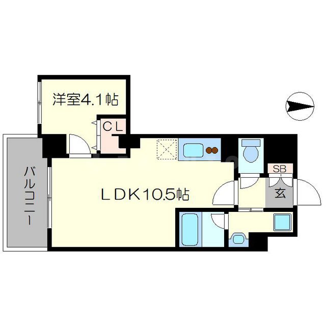 べラジオ京都西院ウエストシティⅢの間取り