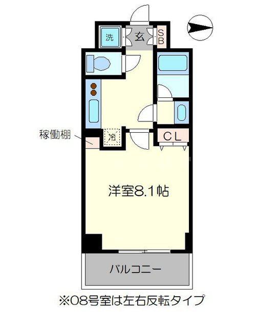 べラジオ京都西院ウエストシティⅢの間取り