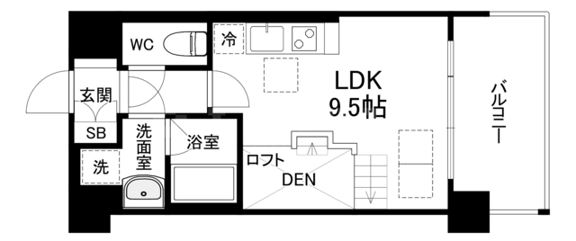 クレアドーレ京都二条の間取り