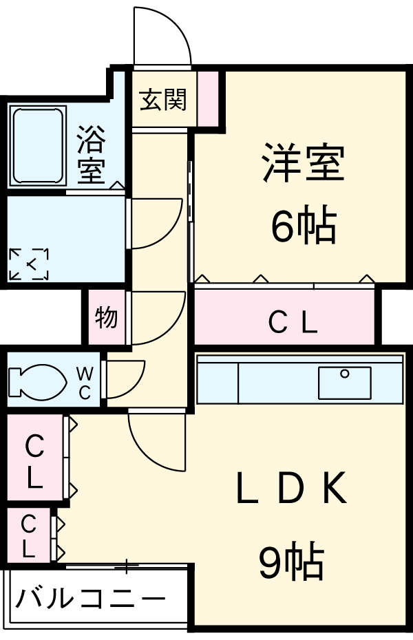 コーポ竹味の間取り