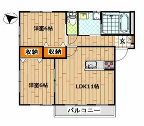 ベルクレストⅡの間取り