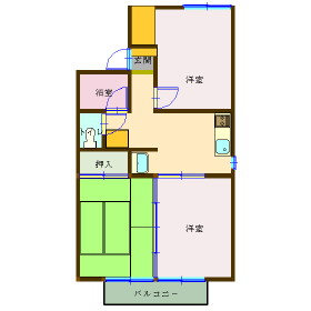メゾン瓜島の間取り