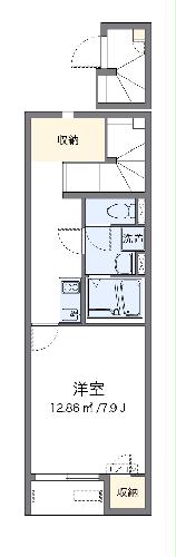 204号室の間取り