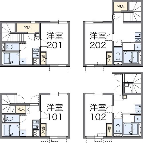 レオネクストスミレハイムの間取り