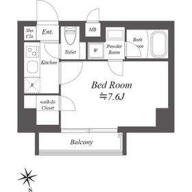 ルクレ木場親水公園・0404号室の間取り