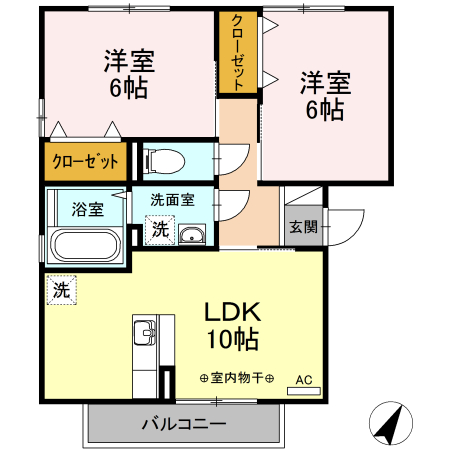 ルミエール　Ｂの間取り
