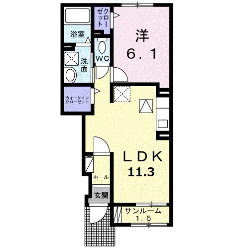 ベル・ソレイユの間取り