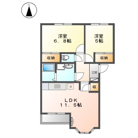 ヴィラ ファシリーテの間取り
