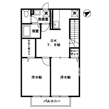 パークサイドＡＮＩＹＡの間取り