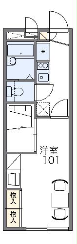レオパレスEASEⅠの間取り