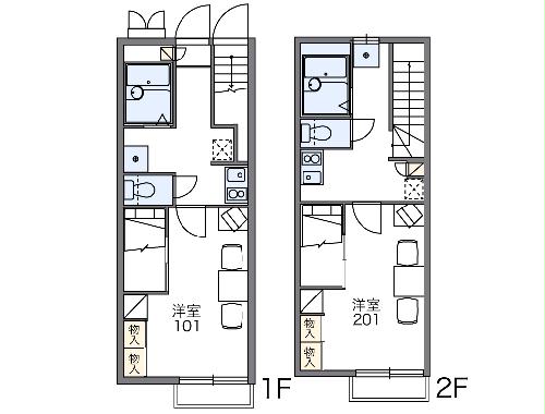 レオパレスEASEⅢの間取り
