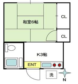 YTコーポの間取り