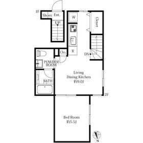 プランドール東新宿の間取り