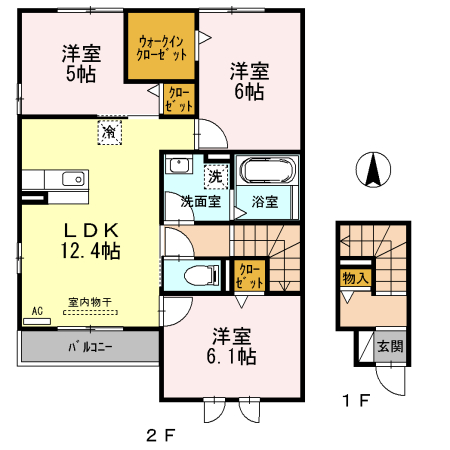 エスポワール Ⅱの間取り