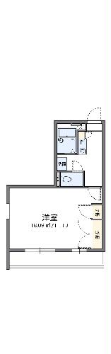 レオパレス田子の浜の間取り