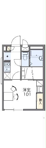レオパレスなでしこの間取り