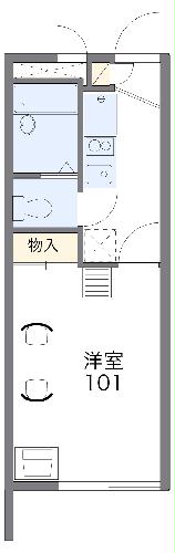 レオパレスLumiereの間取り