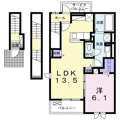 メゾン・ド・フルールの間取り