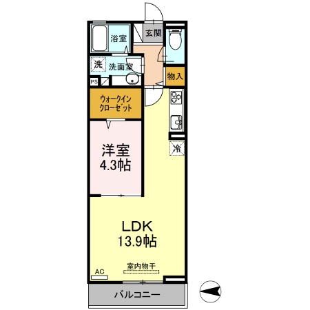 クレール.Kの間取り