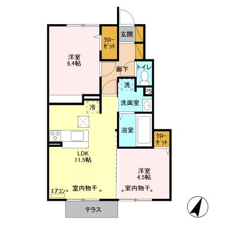 フリューリンクの間取り