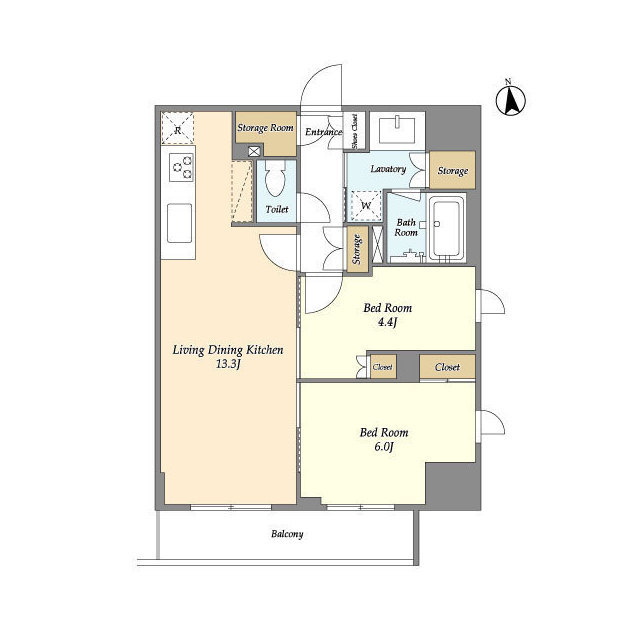 LaSante 上野の間取り