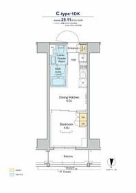 プラウドフラット亀戸の間取り