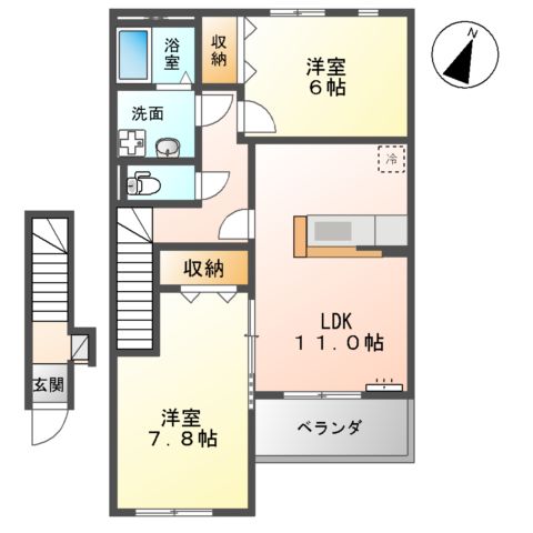 サニープレイスの間取り