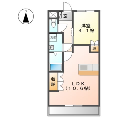 エトワール新在家の間取り