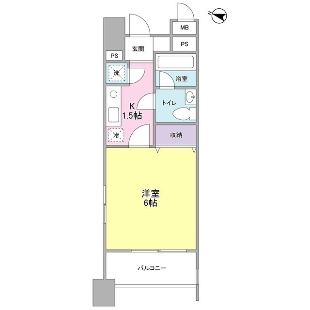 ロネスタＲ文京護国寺の間取り