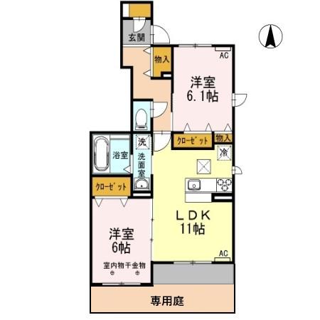 アン プティ シャトンの間取り