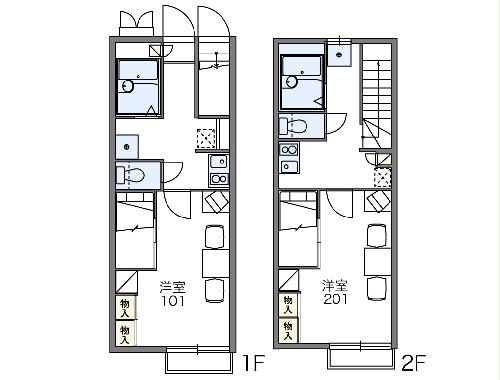 レオパレスファンファーレの間取り