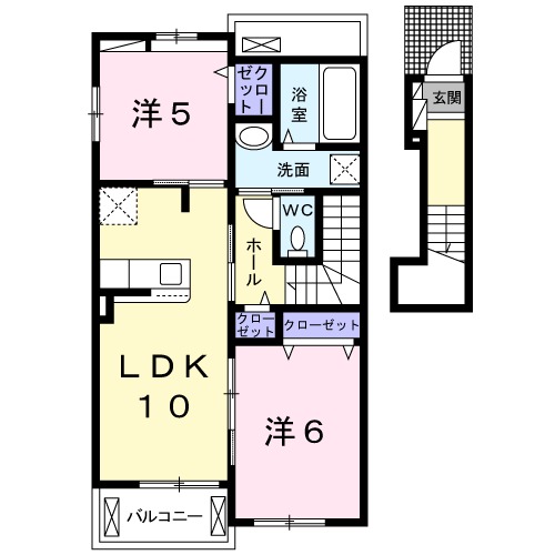 リブラDの間取り