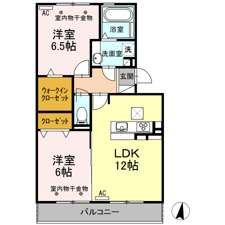 GRAND WINSの間取り