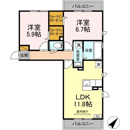 エスペランサABの間取り