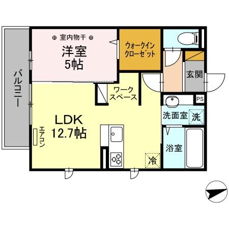 リバービュー22の間取り
