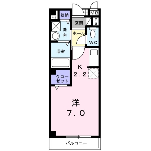 ヴィヴレⅡの間取り