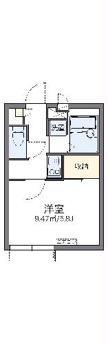 レオパレスメゾン錦の間取り