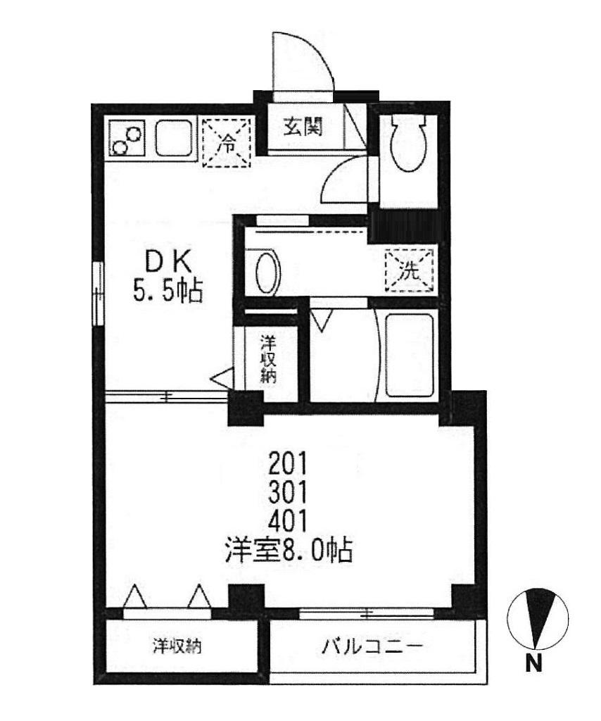 ビューノブラン桜台の間取り
