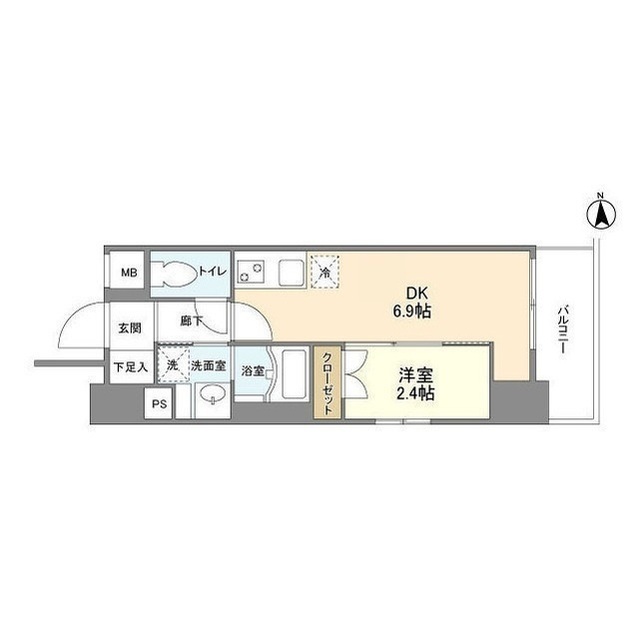 リアンシエルブルー田端の間取り
