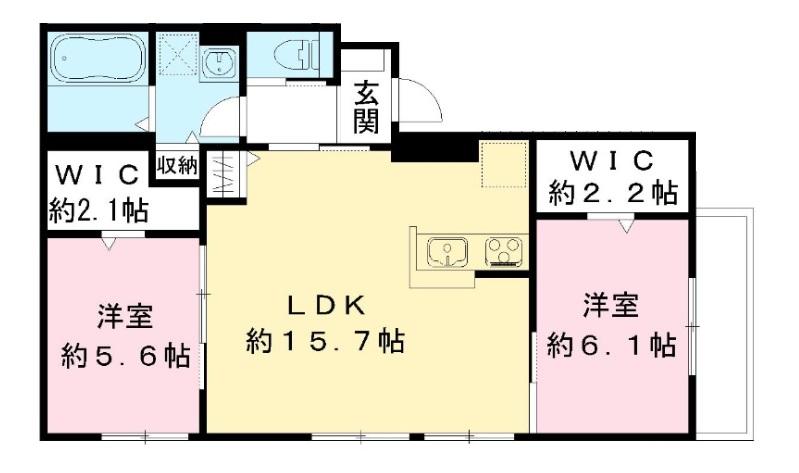 ｃｏｚｙ　ｃｏｕｒｔ　千里山田Ⅱ番館の間取り