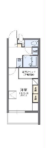 レオパレスFLORIAⅣの間取り