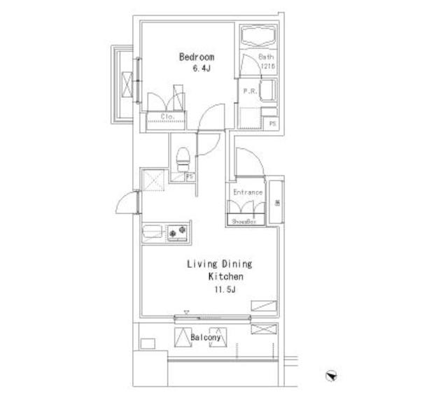 パークアクシス押上の間取り