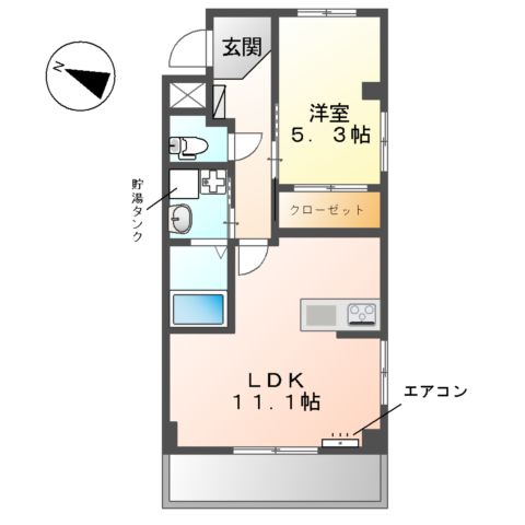 ラヴィーユ クラの間取り