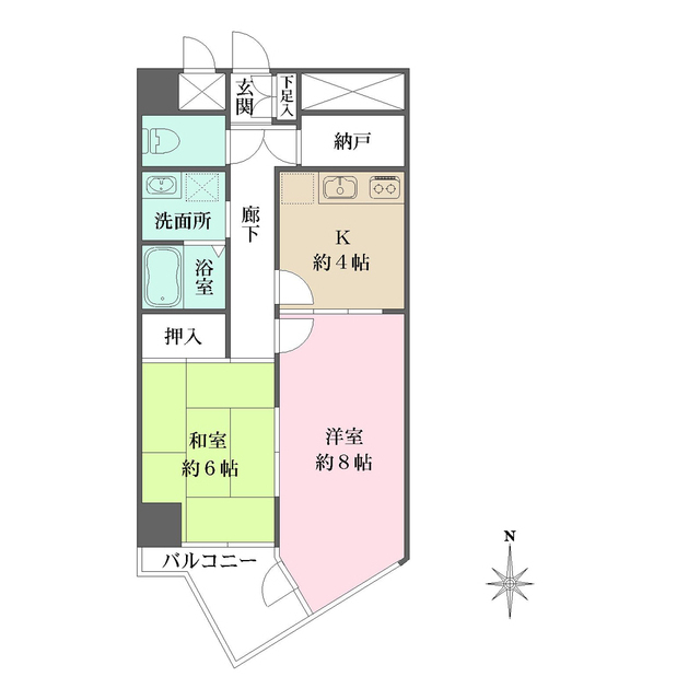 コーポリヴァーストンの間取り