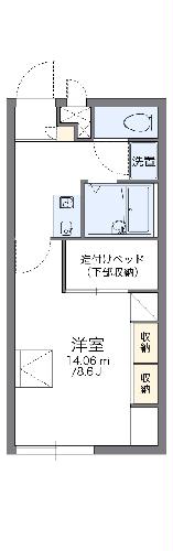 レオパレスコンフォートフカヤの間取り