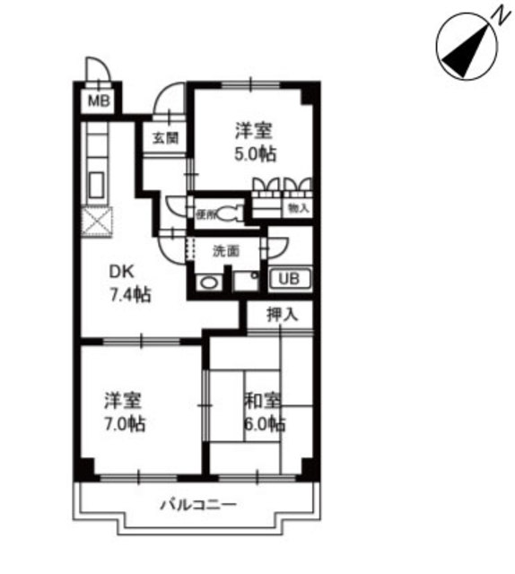 プラザオノベの間取り