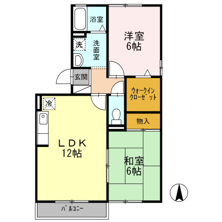 Sejour COSMOS Aの間取り