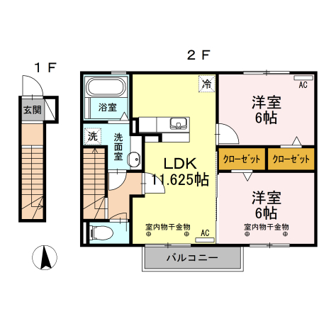 カシオペア Casの間取り